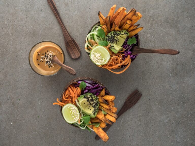 Photo Vegan dishes
