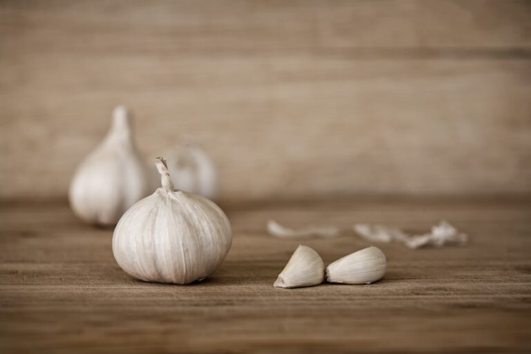 Photo clean garlic