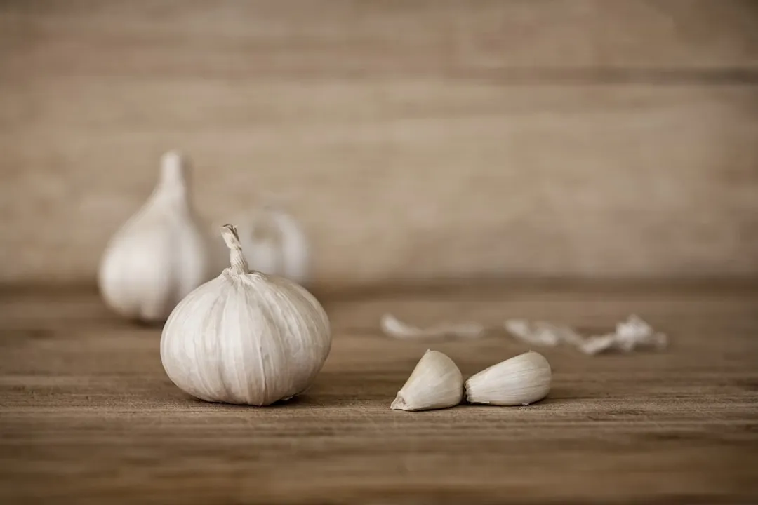 Photo clean garlic