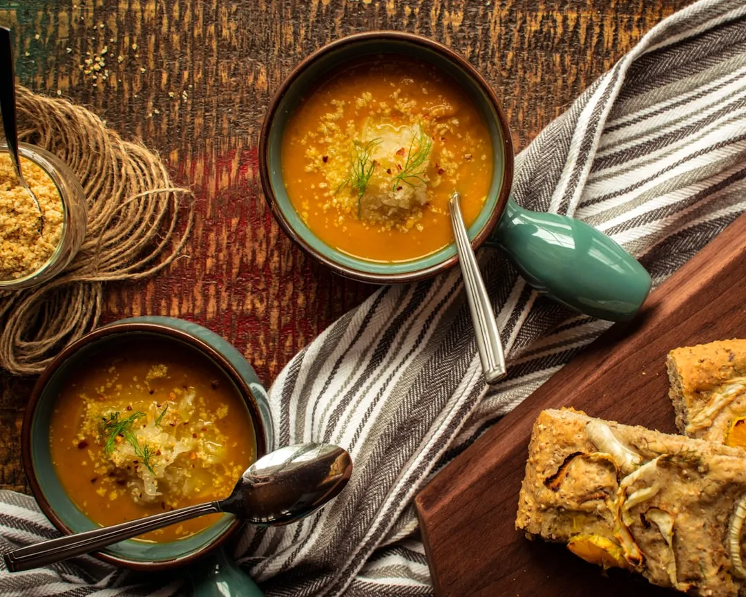 Photo caramelized onion soup