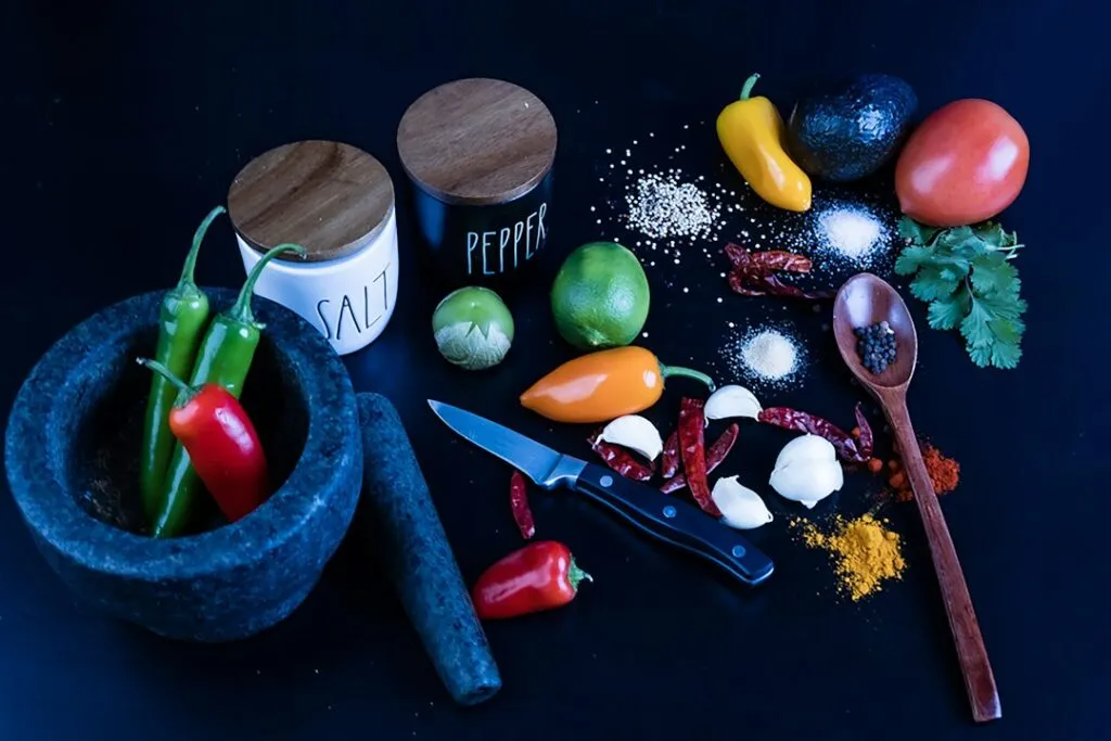Photo basic sauces cooking ingredients